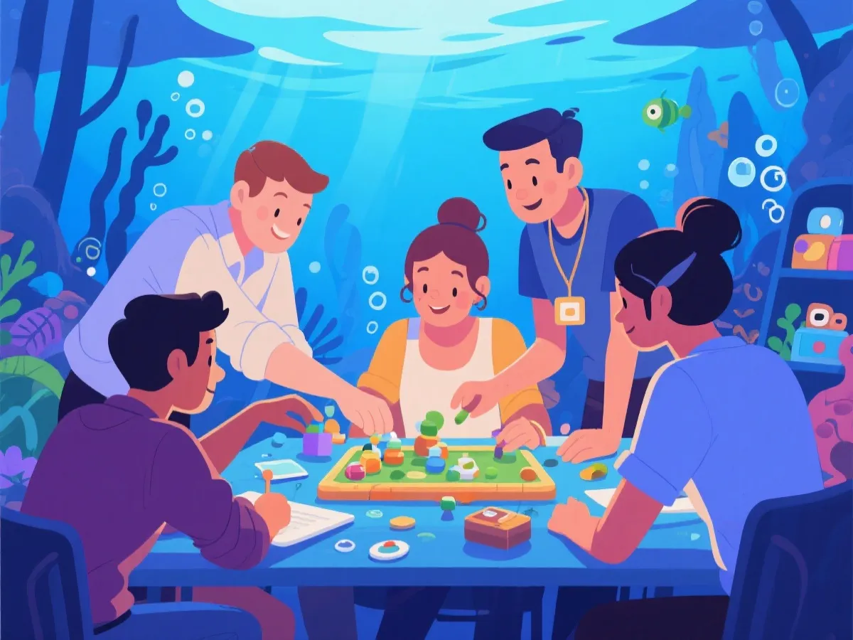 Team & vision illustration